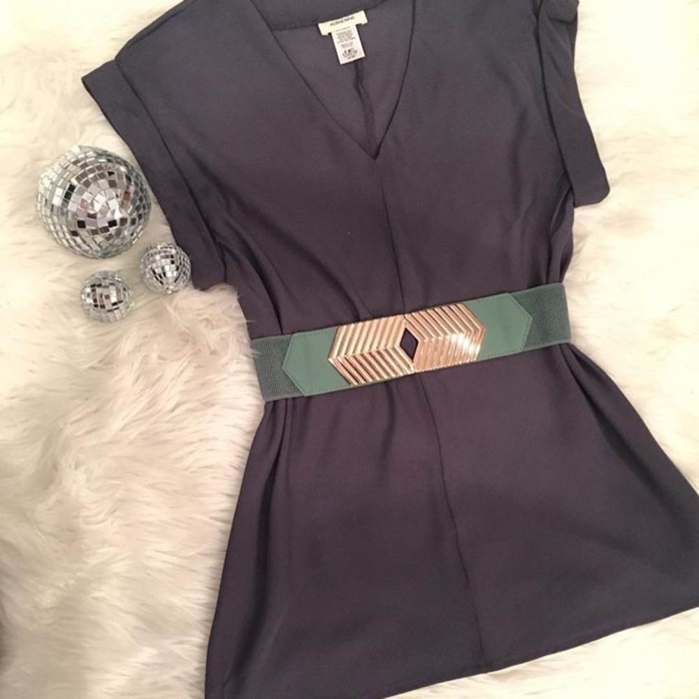 Teal and Gold Belt